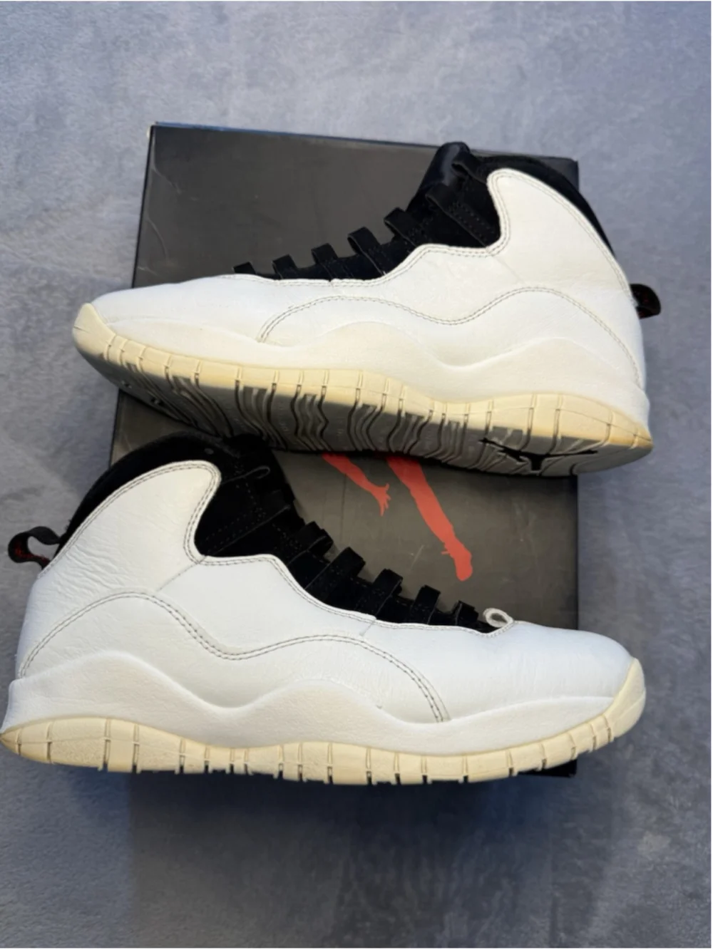 Size 8.5 Air Jordan 10 Retro I'm Back Men's White 310805-104Sneakers With OG Box